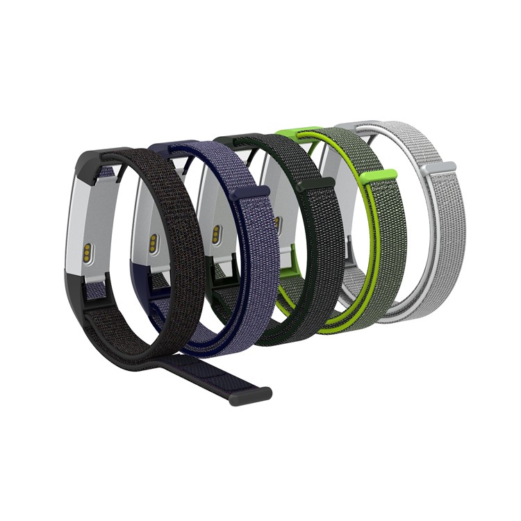 18cm Adjustable Velcro Closure Nylon Wristwatch Band for Fitbit Ace - Green-9