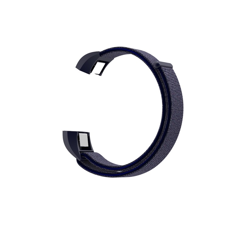 18cm Adjustable Flexible Velcro Closure Nylon Watch Strap for Fitbit Ace - Dark Blue-6