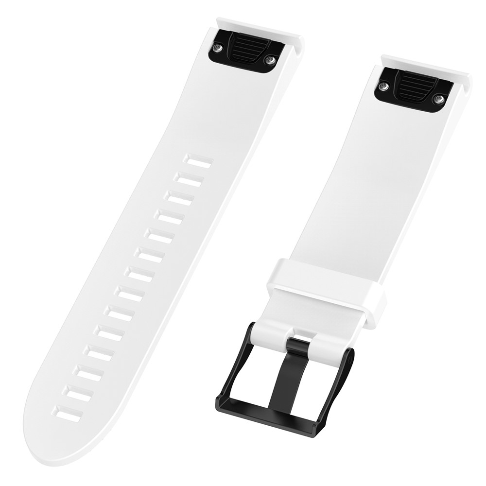 20mm Replacement Quick Fit Textured Silicone Watch Band Strap for Garmin Fenix 5s - White-2