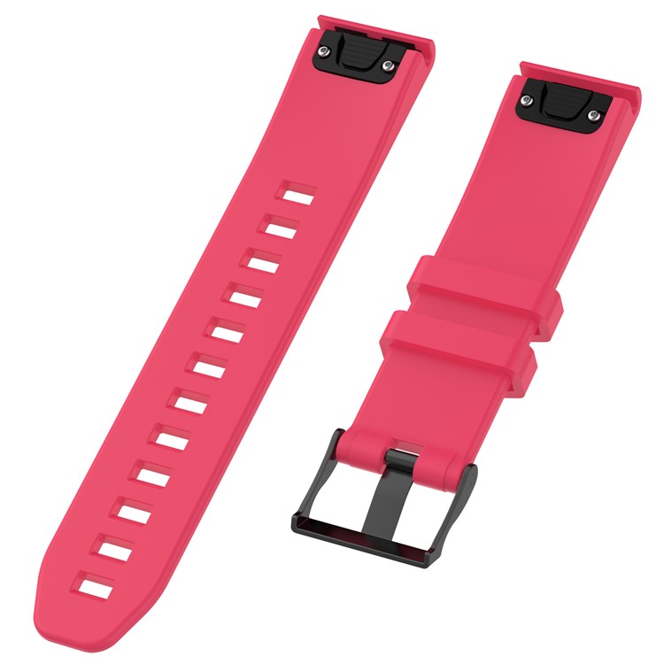Twill Texture Silicone Watch Bracelet for Garmin Fenix5/Forerunner 935 945 /Quatix5/Quatix5 Sapphire/Approach S60 - Rose-1