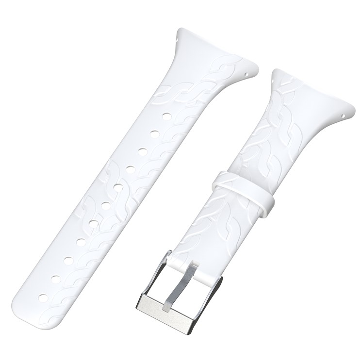 Women Soft Sports TPE Watch Band for Suunto M1/M2/M4 /M5 - White-1