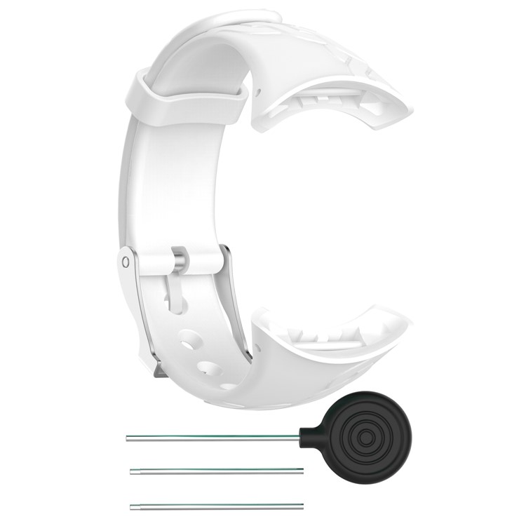 Women Soft Sports TPE Watch Band for Suunto M1/M2/M4 /M5 - White-2