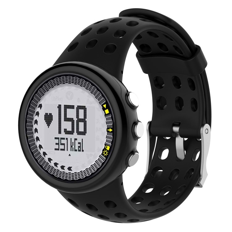 Men Soft Sports TPE Watch Strap for Suunto M1/M2/M4 /M5 - Black-3