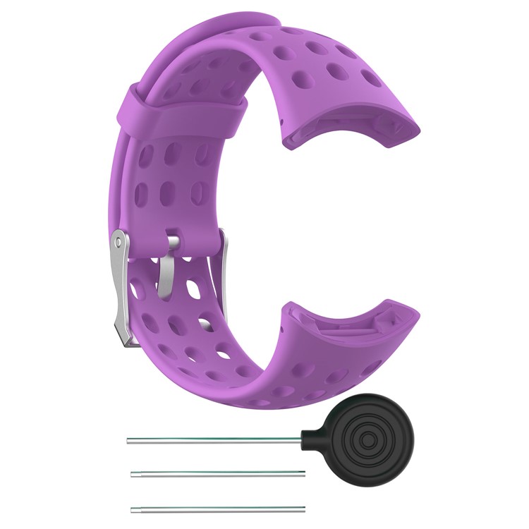 Men Soft Sports TPE Wristwatch Band Replacement for Suunto M1/M2/M4 /M5 - Purple-2