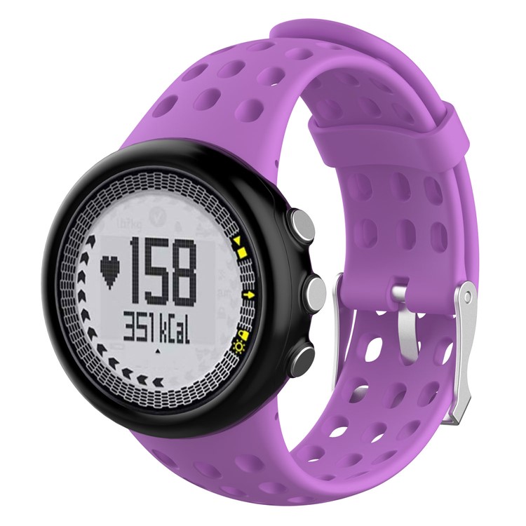 Men Soft Sports TPE Wristwatch Band Replacement for Suunto M1/M2/M4 /M5 - Purple-3