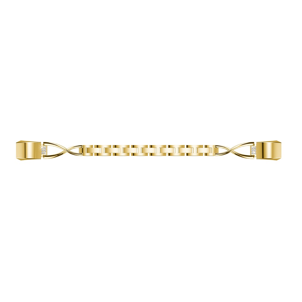 X-Form Strass Dekor Legierung Uhrenarmband Für Fitbit Alta HR - Gold-5