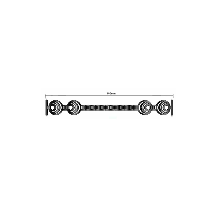 Cinta De Relógio De Liga De Diamante Cintilante Com Adaptadores De Terminais Para Fitbit Versa - Preto-5
