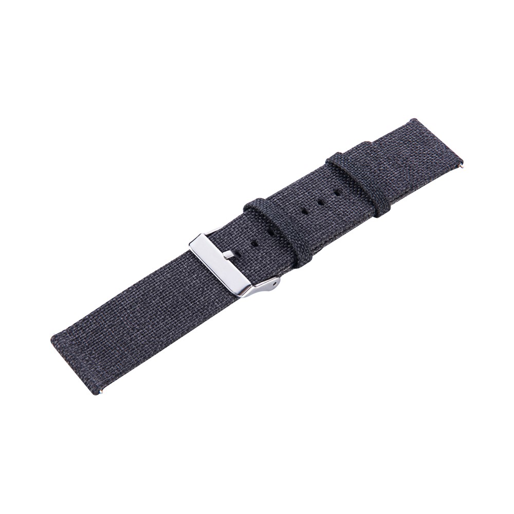 Sangle de Montée en Toile de Boucle Classique de 20 mm Pour Huami Amazfit Watch Youth Edition - le Noir