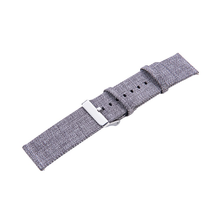 Classic Buckle Canvas Watch Strap Replacement for Huami Amazfit Watch Youth Edition - Dark Grey-2