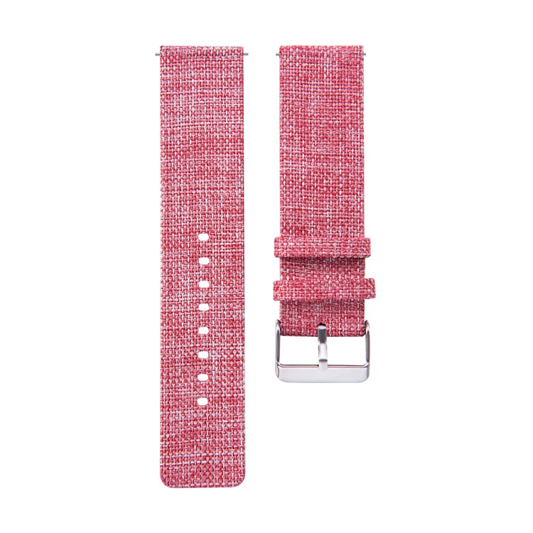 Classic Buckle Canvas Wristwatch Strap for Huami Amazfit Watch Youth Edition - Pink-1