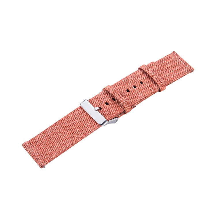 Classic Buckle Canvas Wristwatch Band for Huami Amazfit Watch Youth Edition - Orange-2