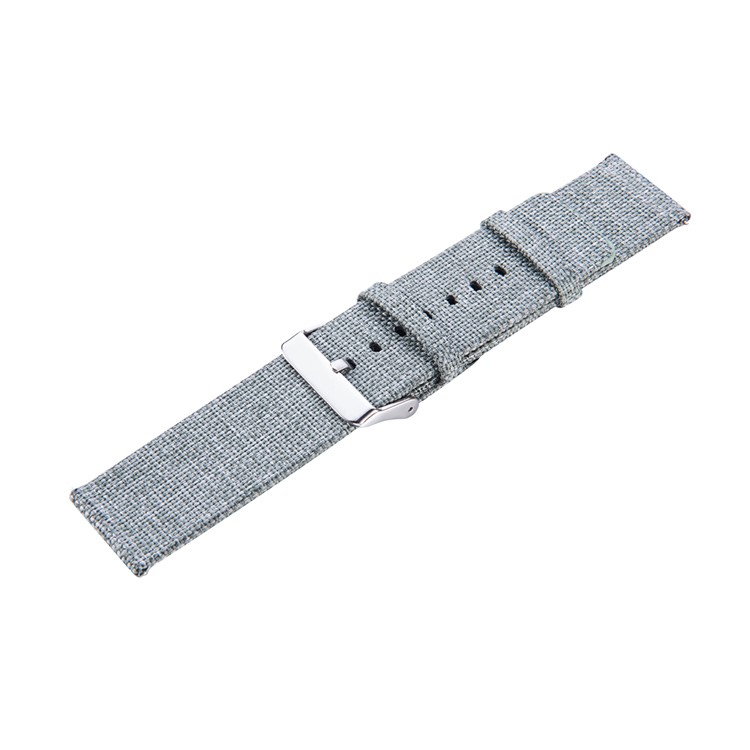 Classic Buckle Canvas Wristwatch Strap Replacement for Huami Amazfit Watch Youth Edition - Light Green-2