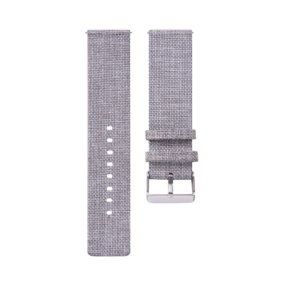 Metal Buckle Nylon Canvas Watch Band 20mm for Suunto 3 Fitness - Light Grey-1