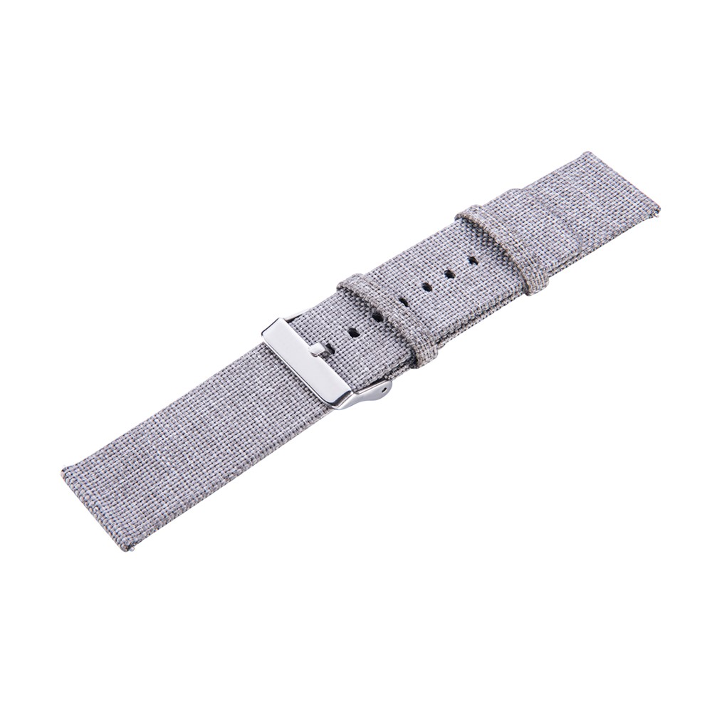 Metal Buckle Nylon Canvas Watch Band 20mm for Suunto 3 Fitness - Light Grey-2