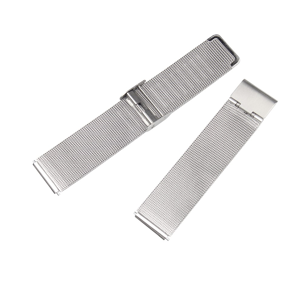 Luxury Milanese Stainless Steel Watch Strap Replace Part for Fitbit Versa - Silver-4
