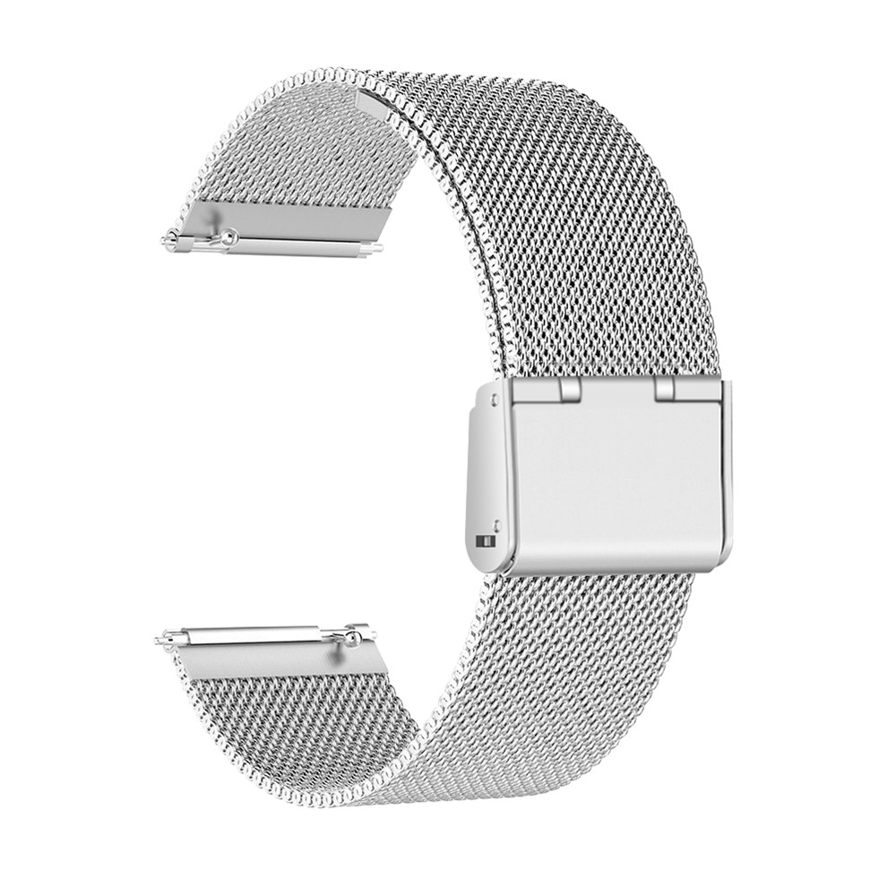Luxury Milanese Stainless Steel Watch Strap Replace Part for Fitbit Versa - Silver-5
