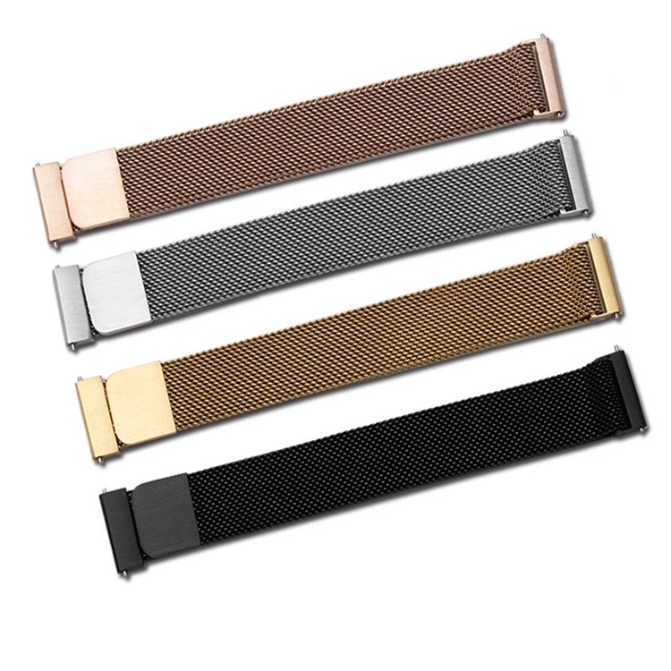 18mm Luxury Milanese Stainless Steel Magnetic Watch Band Part for Huawei TalkBand B5 - Black-8