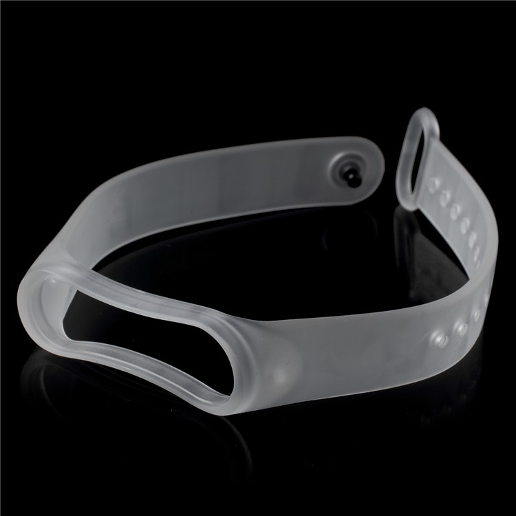 Clear Jelly Soft Silicone Watch Strap for Xiaomi Mi Band 3 - Transparent-7