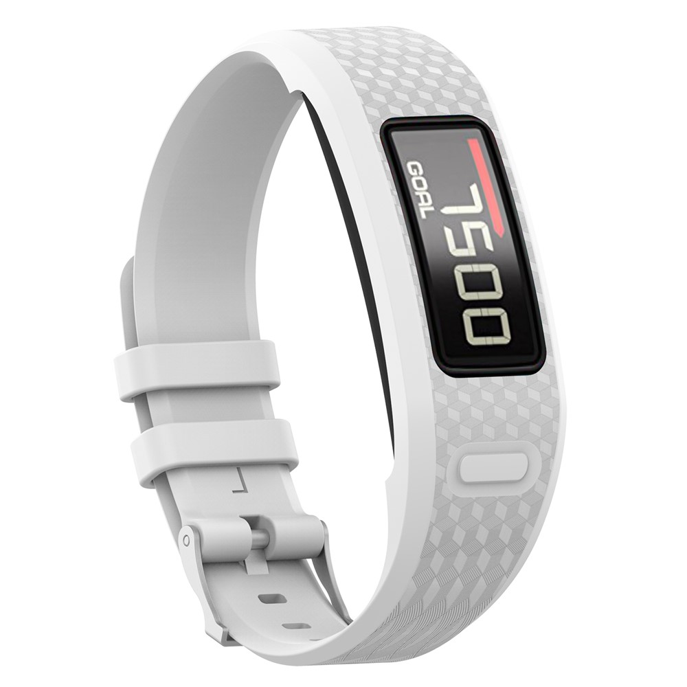 Banda de Relógio de Silicone Suave Para Garmin Vivofit 1 / Vivofit 2 - Tamanho: L / Branco