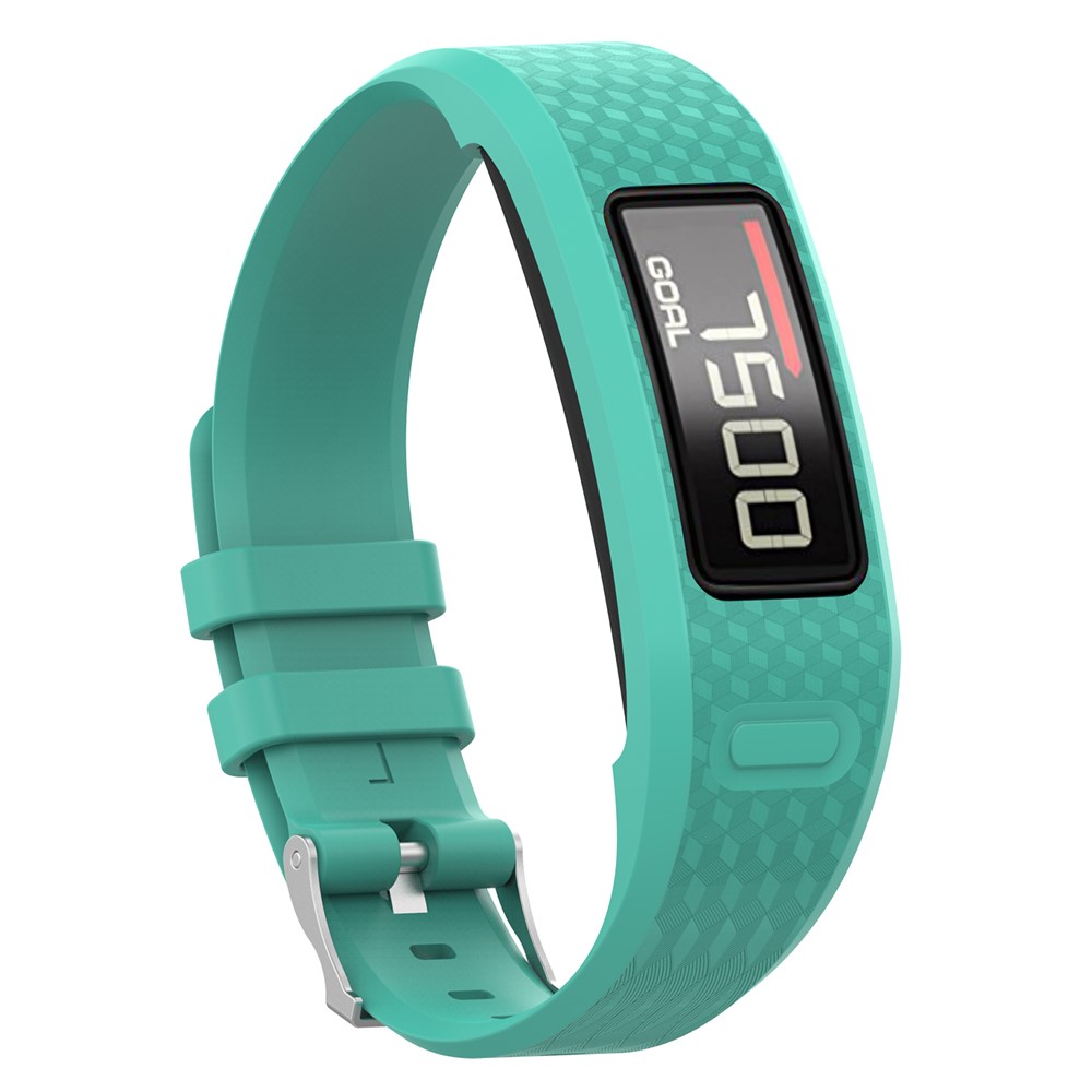 Soft Silicone Wristwatch Strap Replacement for Garmin Vivofit 1 / Vivofit 2 - Size: L / Cyan-3