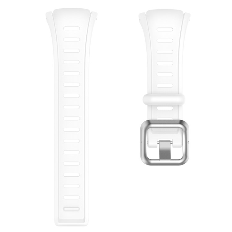 Men Silicone Sport Watch Band with Installation Tools for Polar FT60 - White-2