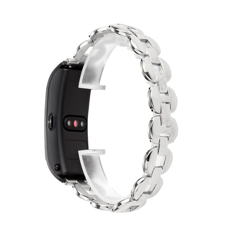 D-shape Rhinestone Decor Metal Watch Strap for Huawei TalkBand B5 - Silver-2