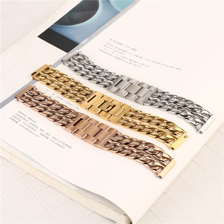 Cowboy Chain Metal Watch Band for Huawei TalkBand B5 - Silver-4