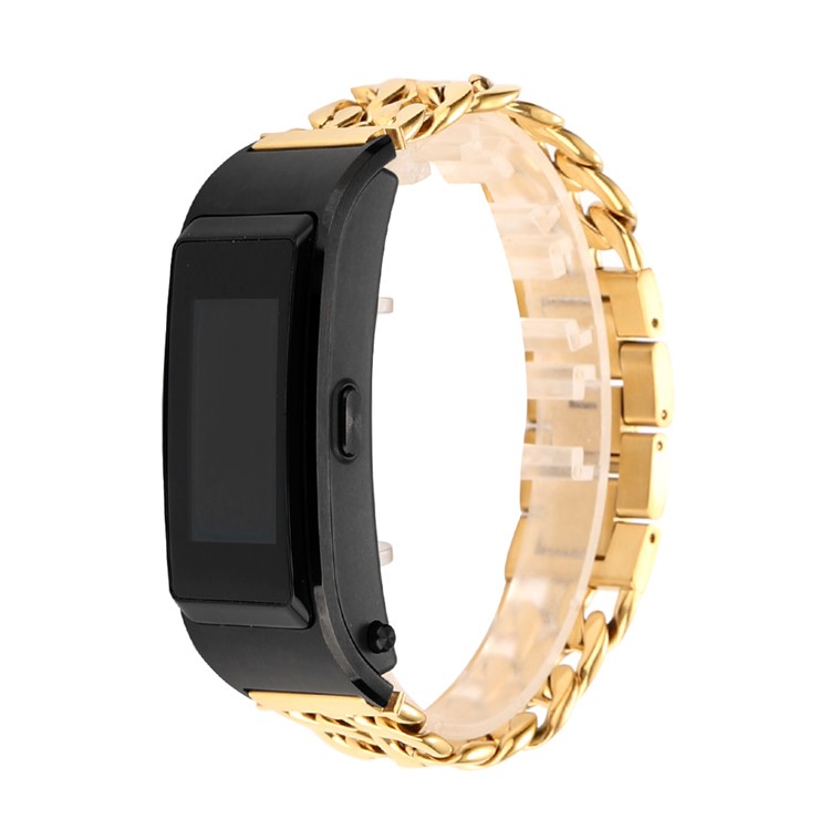 Cowboy Chain Metal Watch Band Replacement for Huawei TalkBand B5 - Gold-1