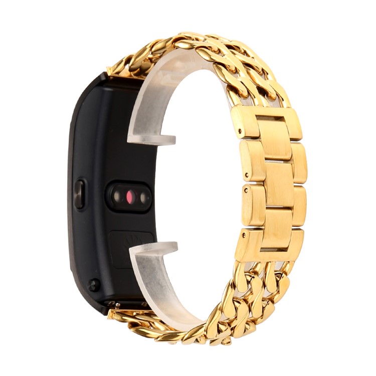 Cowboy Chain Metal Watch Band Replacement for Huawei TalkBand B5 - Gold-2
