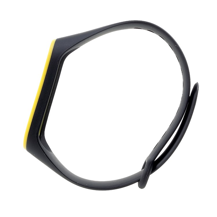 Muñequera De Silicona Blanda Bicolor Para Xiaomi Mi Band 3 - Amarillo / Negro-3