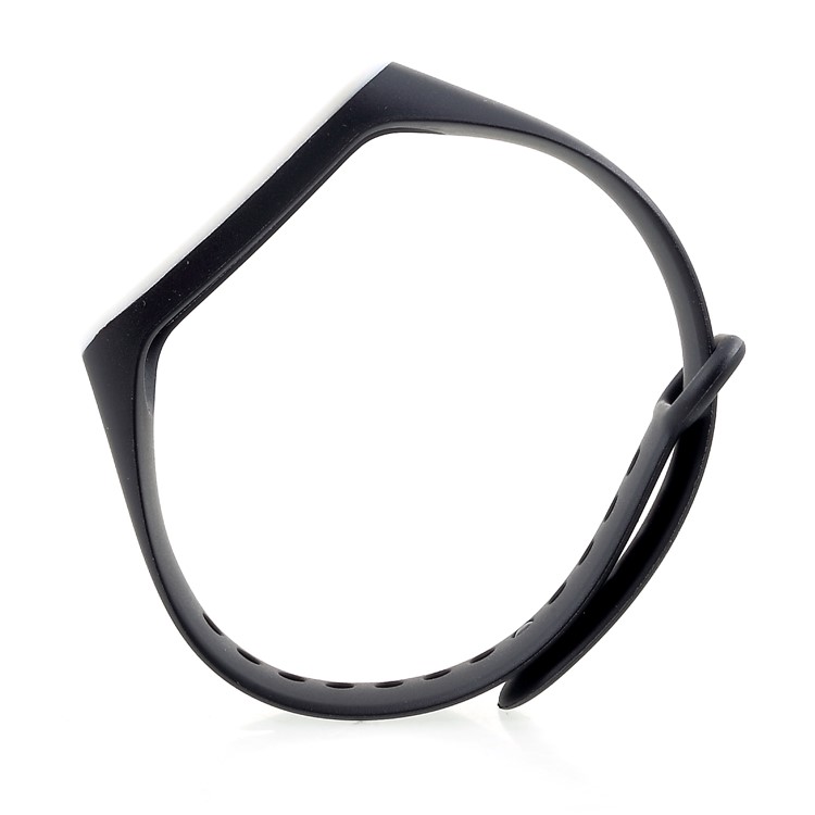 Correa De Banda De Muñeca De Silicona De Dos Tonos Para Xiaomi MI Smart Band 4 / MI BAND 3 - Blanco / Negro-3