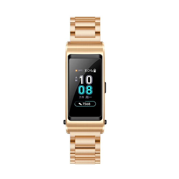 Three Beads Classic Buckle Metal Wristwatch Band for Huawei TalkBand B5 - Rose Gold-3