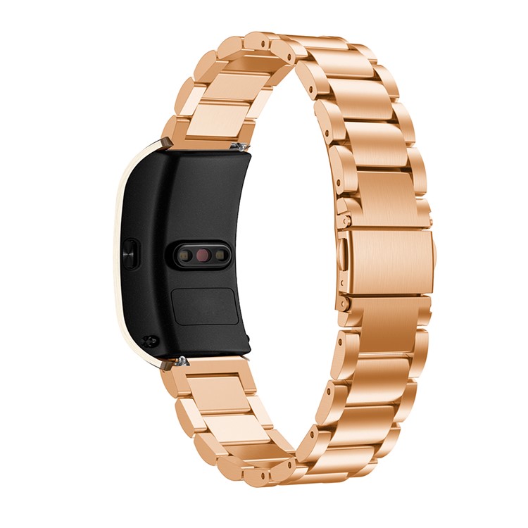 Three Beads Classic Buckle Metal Wristwatch Band for Huawei TalkBand B5 - Rose Gold-4