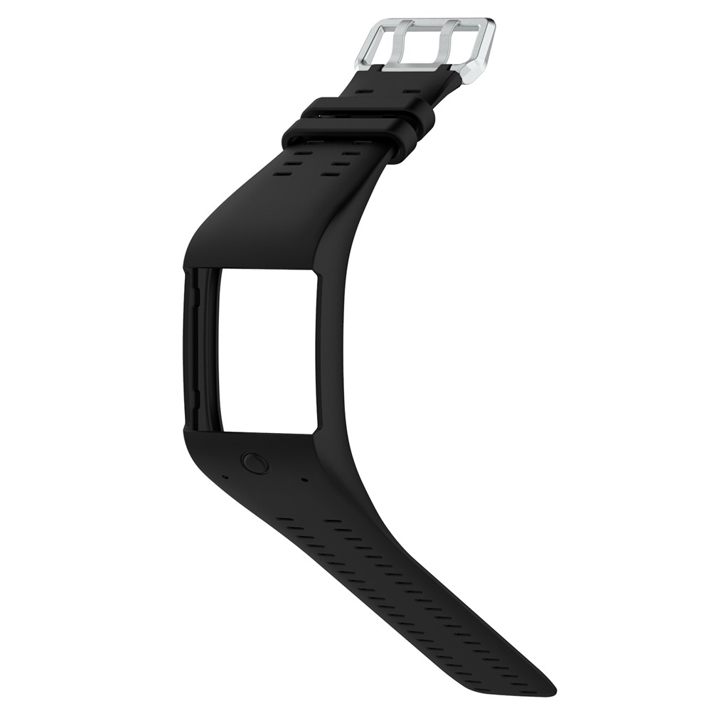 Sangle de Poignet en Silicone Doux Pour la Montre Intelligente Polar M600 - le Noir