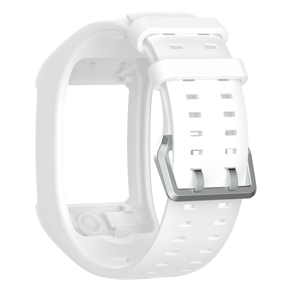 Banda De Silicona Suave Correa De Muñeca Para Reloj Inteligente Polar M600 - Blanco-3