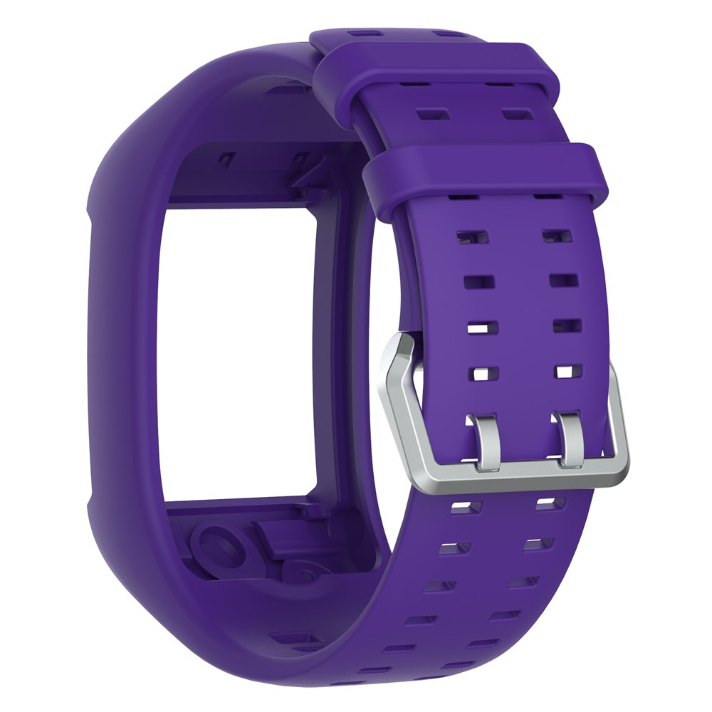 Soft Silicone Flexible Wrist Strap for Polar M600 Smart Watch - Purple-2