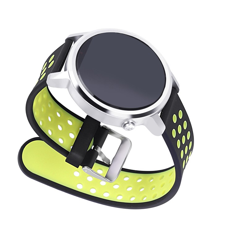 Two-tone Silicone Watch Strap for Samsung Gear S3 Frontier / S3 Classic - Black / Yellow-2