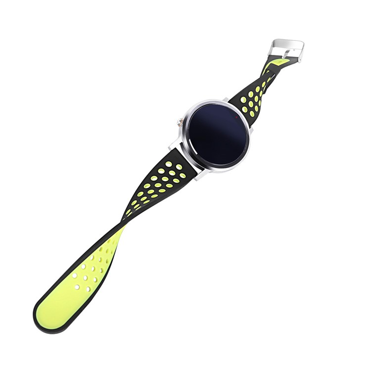 Two-tone Silicone Watch Strap for Samsung Gear S3 Frontier / S3 Classic - Black / Yellow-3