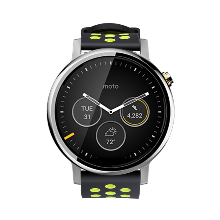 Two-tone Silicone Watch Strap for Samsung Gear S3 Frontier / S3 Classic - Black / Yellow-5