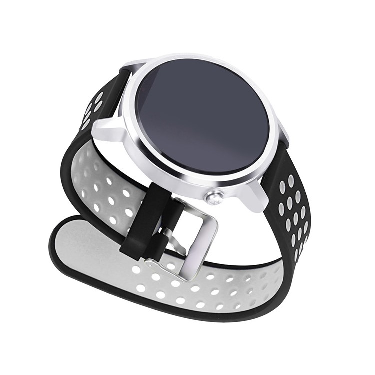 Two-tone Silicone Watch Band Strap for Xiaomi Huami Amazfit Stratos 2 / 2s - Black / White-4