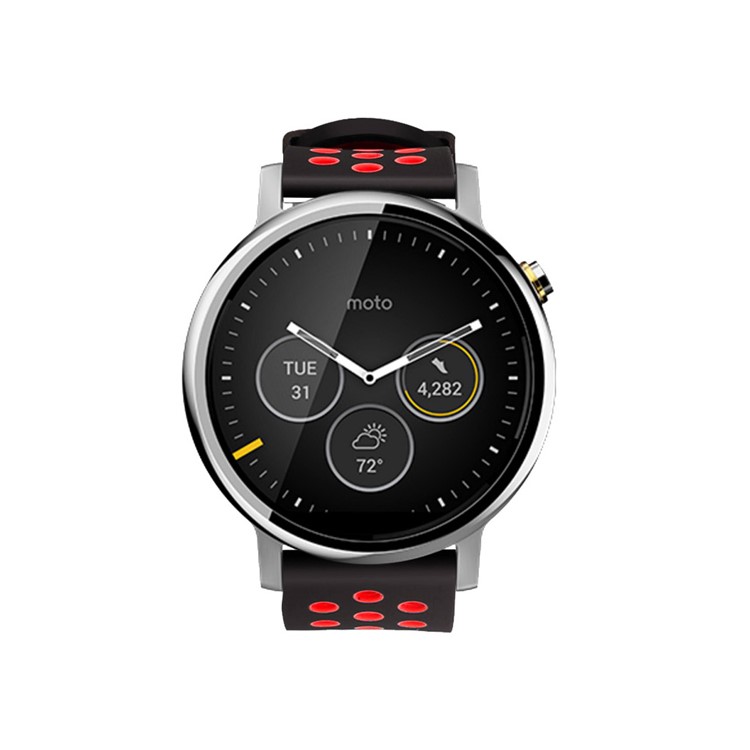 Two-tone Silicone Watch Band for Xiaomi Huami Amazfit Stratos 2 / 2s - Black / Red-7