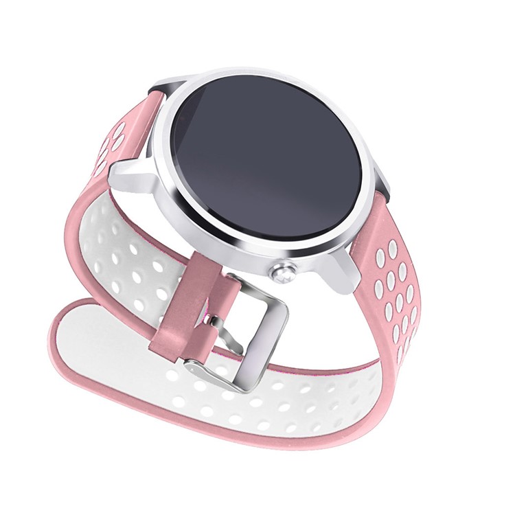 Two-tone Silicone Wristwatch Band Strap for Xiaomi Huami Amazfit Stratos 2 / 2s - Pink / White-3