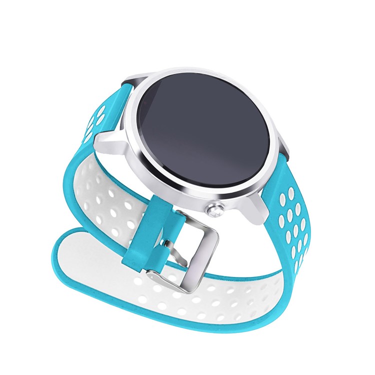 Two-tone Silicone Wristwatch Strap Replacement for Xiaomi Huami Amazfit Stratos 2 / 2s - Blue / White-2