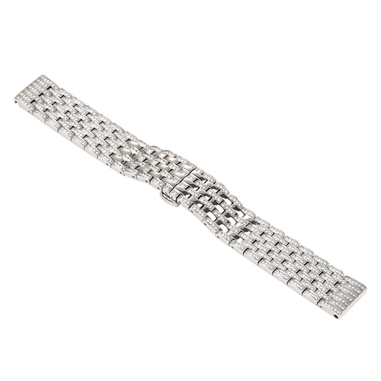 Diamond Decor Metal Watch Wrist Band for Huawei TalkBand B5 - Silver-3