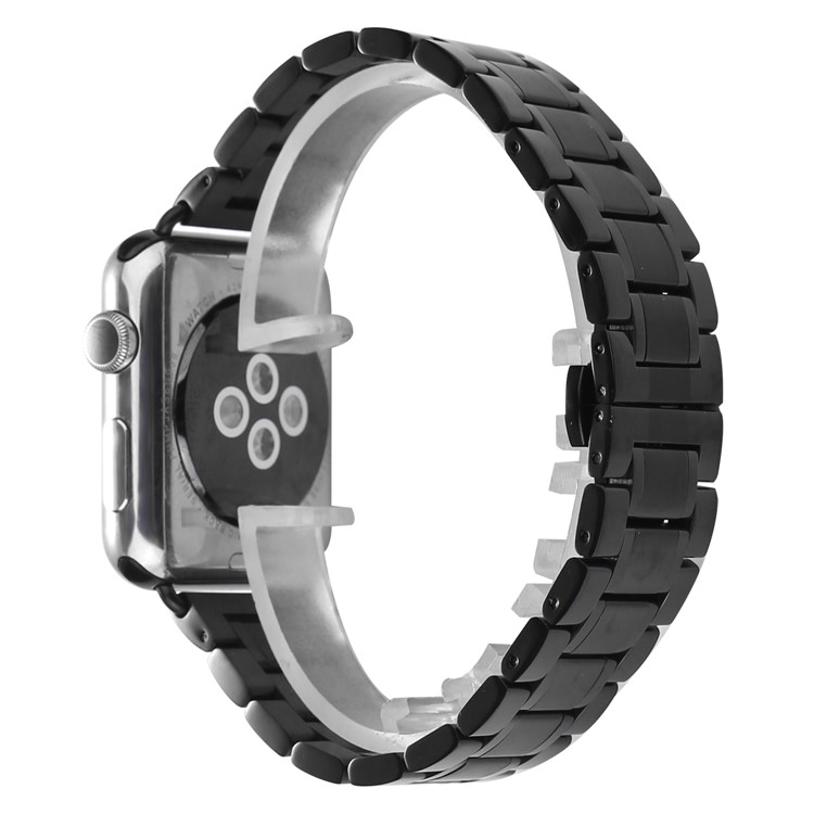Stainless Steel Smart Watch Band Part for Apple Watch Series 3 / 2 / 1 42mm - Black-1