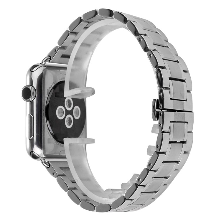 Stainless Steel Smart Watch Band Replace Part for Apple Watch Series 3 / 2 / 1 42mm - Silver-1