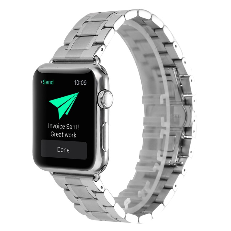 Stainless Steel Smart Watch Band Replace Part for Apple Watch Series 3 / 2 / 1 42mm - Silver-2