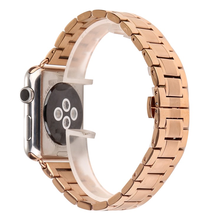 Stainless Steel Smart Watch Strap Band for Apple Watch Series 3 / 2 / 1 42mm - Rose Gold-1