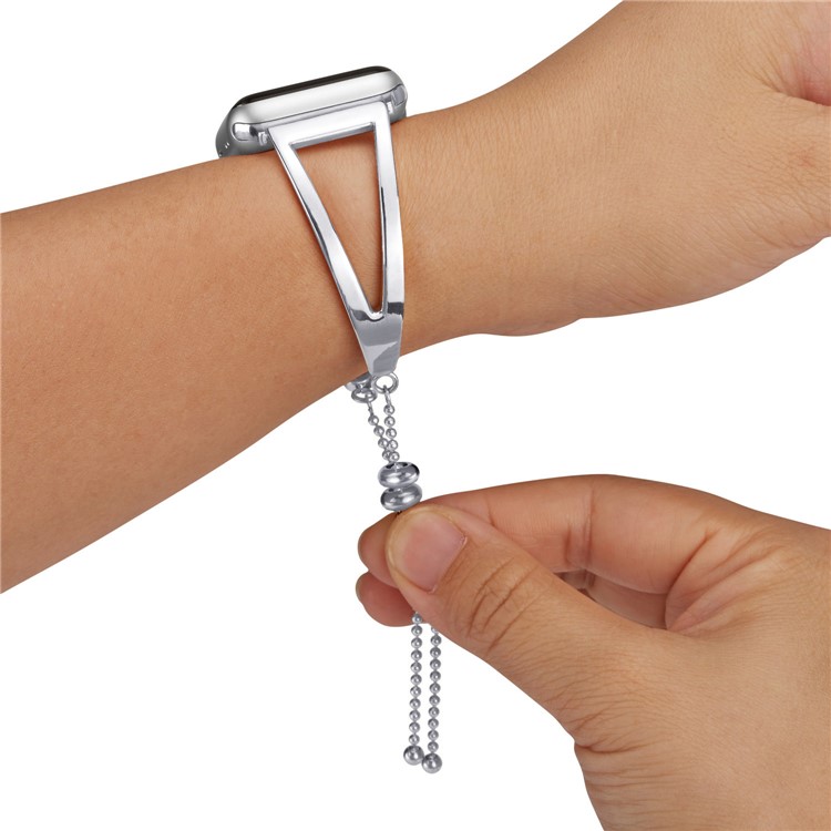Classic Stainless Steel Watchband Bracelet for Apple Watch Series 4 40mm/3/2/1 38mm - Silver-4