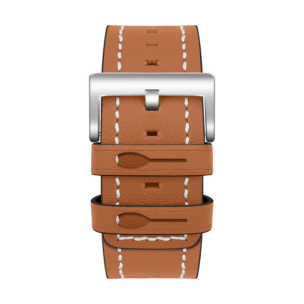 Uhrenarmband Aus Echtem Leder Für Fitbit Versa - Braun-3